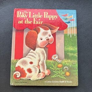 Vintage The Pokey Little Puppy at the Fair Hard Cover Book